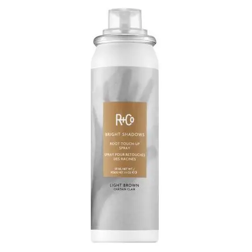 R+co bright shadows root touch-up spray light brown (59ml)