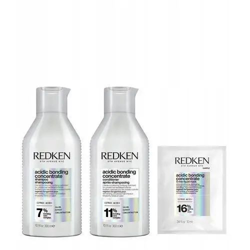 Redken Acidic Bonding szampon odżywka 300 regeneracja włosów zniszczonych