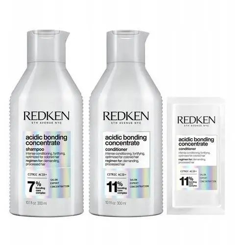 Redken Acidic Bonding zestaw regenerujący włosy zniszczone szampon odżywka