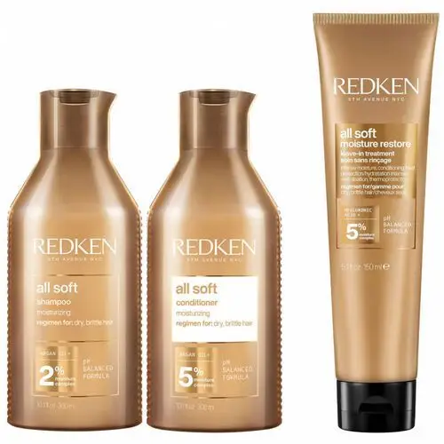 Redken all soft routine for softness set