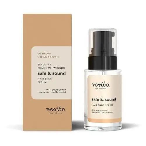 Serum na końcówki włosów Safe&Sound 15 ml Resibo real haircare,53