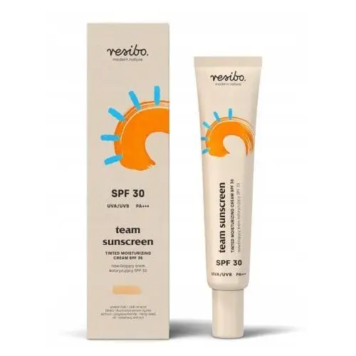 Resibo Team Sunscreen SPF30 Pa+++ Krem nawilżający Bb mineralny filtr 40ml