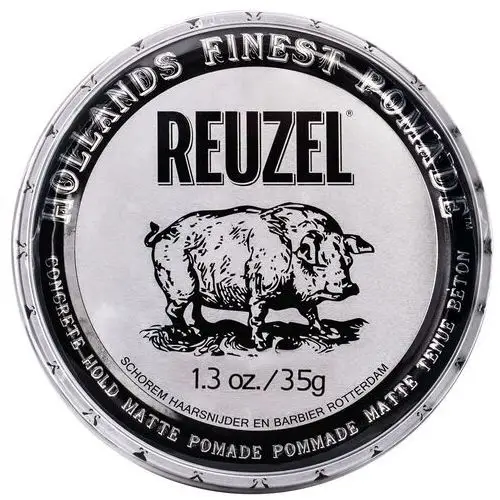 Reuzel Concrete Hold Matte Pomade - bardzo mocna matowa pomada do włosów, 35g