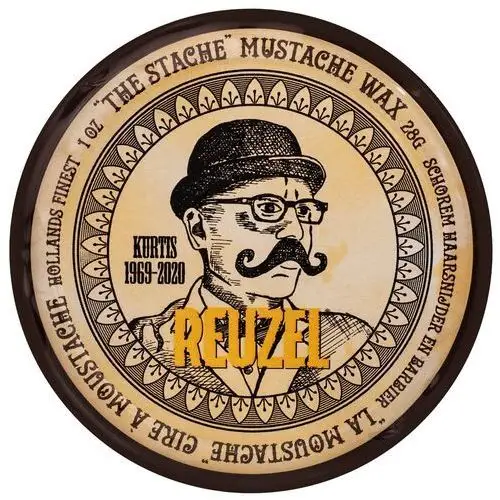 The stache mustache wax - wosk do wąsów, utrwala i ułatwia modelowanie zarostu, 28g Reuzel