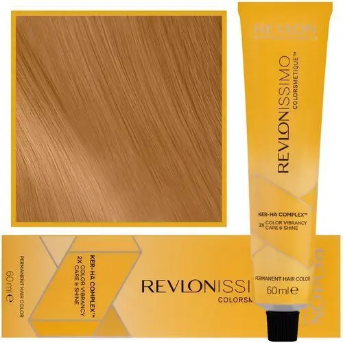 Revlon revlonissimo colorsmetique high coverage - profesjonalna farba do siwych włosów, 60ml hc 8,34