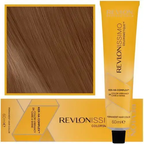 Revlon Revlonissimo Colorsmetique High Coverage - profesjonalna farba do siwych włosów, 60ml HC 6,34