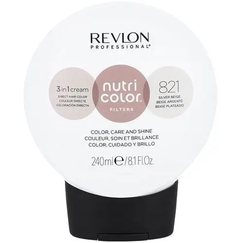 Revlon nutri color mask - maska koloryzująca do włosów, 240ml 821 srebrny beż