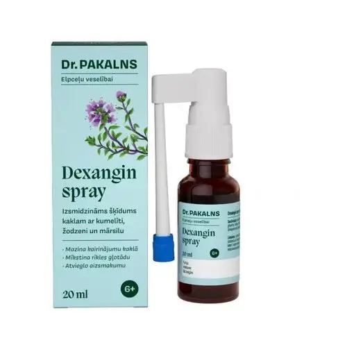 Dr. Pakalns Dexangin Spray Przeziębienie Kaszel Chrypkę 20ml, KF337/10