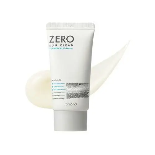 Rom&nd zero sun clean 01.fresh spf50+ pa++++, 50ml - lekki krem z filtrem typu tone up