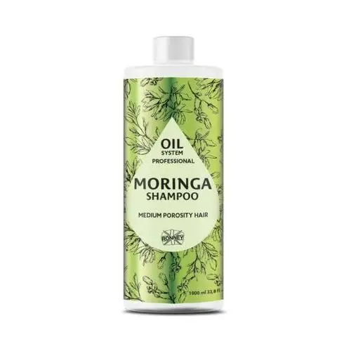 Ronney Oil System Professional Moringa Szampon do włosów średnioporowatych 1000 ml