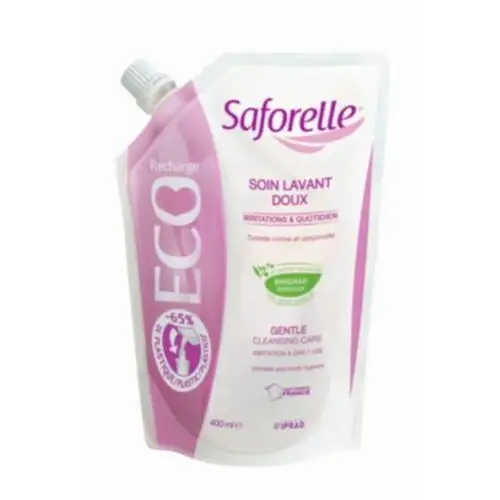 Saforelle Gentle Washing Gel For Intimate Hygiene ECO Pack 400 ml