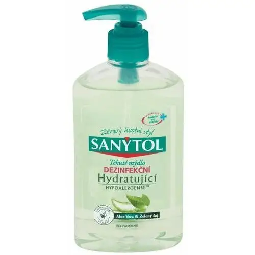 Sanytol Aloes i zielona herbata dezynfekujące mydło nawilżające 250 ml