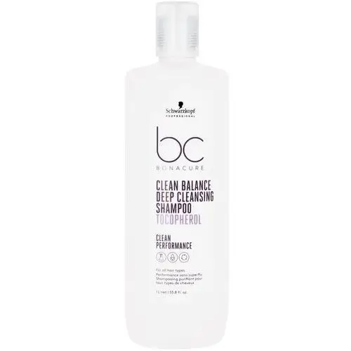 Schwarzkopf bc clean balance deep cleansing - szampon oczyszczający 1000ml, 2709565