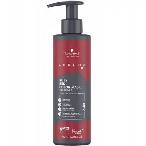 Schwarzkopf Chroma ID Mask koloryzująca do włosów 6-88 300ml Ruby Red