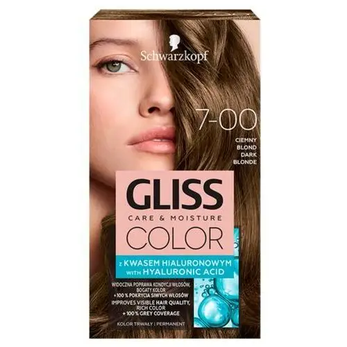 Schwarzkopf Gliss Color krem koloryzujący do włosów 7-00 Ciemny Blond, kolor blond