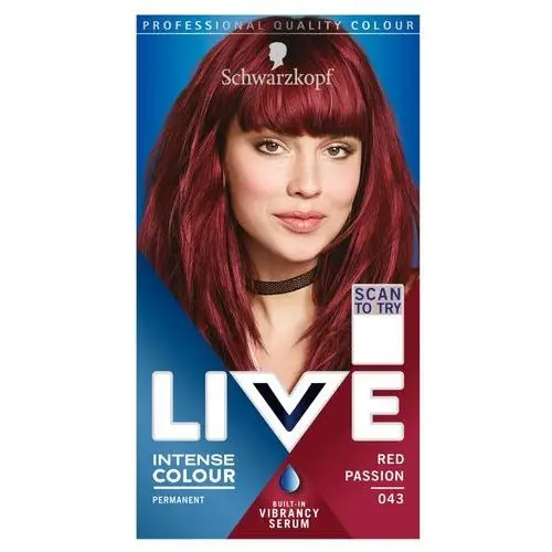 Live Intense Colour farba do włosów 043 Red Passion Schwarzkopf