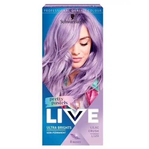 Schwarzkopf live ultra brights pretty pastels farba do włosów do 8 myć l120 lilac crush