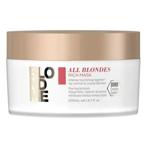 Schwarzkopf professional blondme all blondes rich mask (200ml)