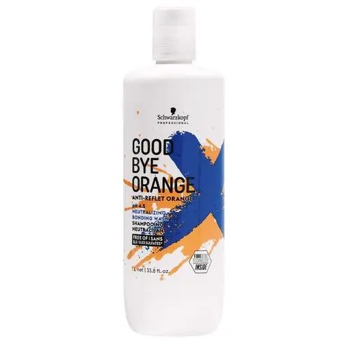 Goodbye orange shampoo szampon neutralizujący pomarańczowe odcienie 1000ml Schwarzkopf professional
