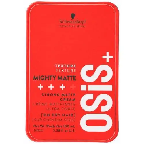 Osis+ Mighty Matte mocno utrwalający matujący krem do stylizacji włosów 100ml Schwarzkopf Professional