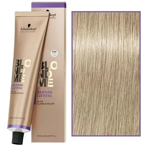 Schwarzkopf BlondMe Lifting - farba rozjaśniająca do włosów blond, 60 ml Ash