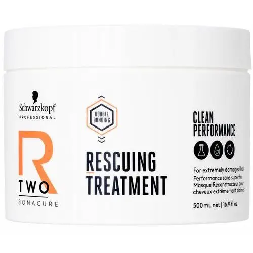 Schwarzkopf bonacure r-two rescuing treatment - kuracja do włosów zniszczonych, 500ml Schwarzkopf professional