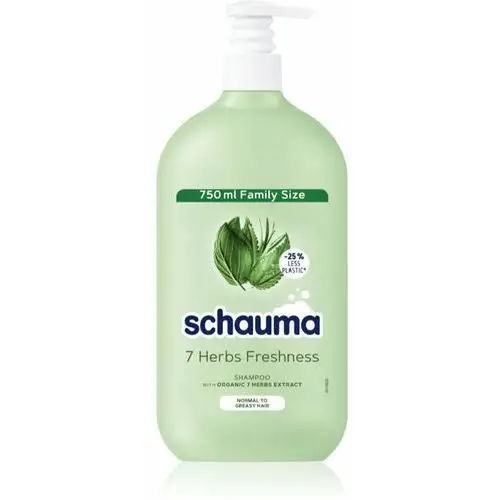 Schwarzkopf schauma 7 herbs szampon ziołowy do włosów normalnych i przetłuszczających się 750 ml