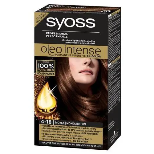 Syoss Oleo Intense Farba do włosów 4-18 mokka