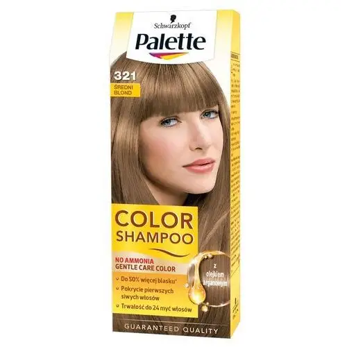 Schwarzkopf Szampon koloryzujący palette color shampoo 321 średni blond