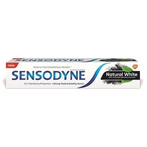 Natural White wybielająca pasta do zębów z węglem aktywnym 75ml Sensodyne,10