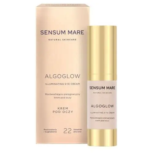 Sensum mare - algoglow rozświetlająco – pielęgnacyjny krem pod oczy, 15ml