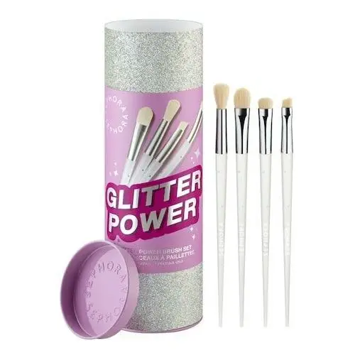 Glitter power brush set - zestaw 4 pędzli do makijażu oczu Sephora collection