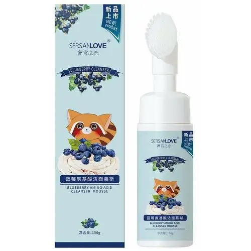 Pianka do mycia twarzy blueberry 150 ml Sersanlove