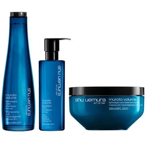 Muroto volume haircare trio Shu uemura