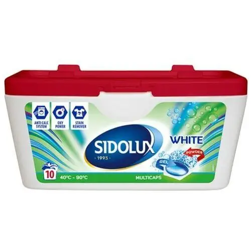 Sidolux Multicaps White kapsułki do prania 10 szt