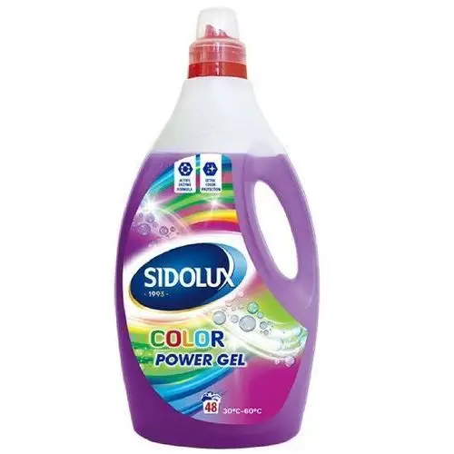 Sidolux power color żel do prania tkanin kolorowych 48 pd 1,92 l