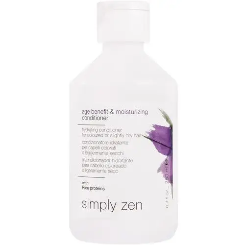 Simply zen age benefit & moisturizing conditioner - odżywka do włosów farbowanych, 250ml