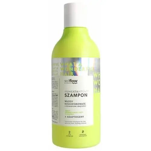 So!Flow - Humektantowy szampon do włosów niskoporowatych, 400ml