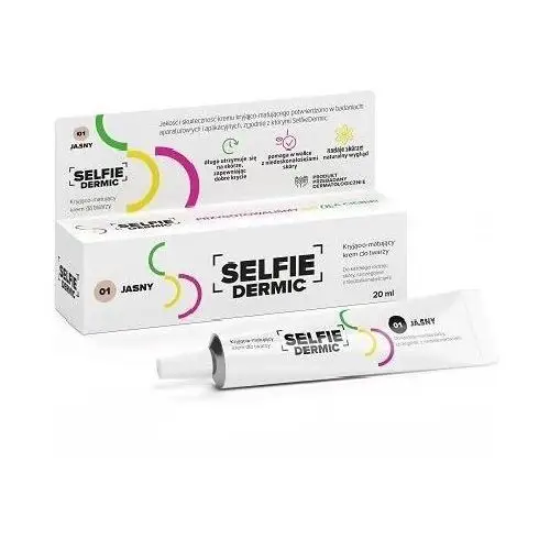 Selfiedermic krem kryjąco-matujący do twarzy 01 jasny 20ml Solpharm