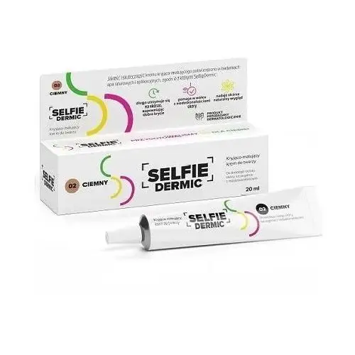 Solpharm Selfiedermic krem kryjąco-matujący do twarzy 02 ciemny 20ml