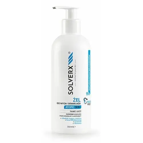 Solverx atopic skin gel face wash żel do mycia i demakijażu dla skóry atopowej