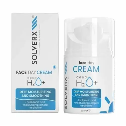 Solverx DEEP H2O FACE DAY CREAM Krem do twarzy głęboko nawilżający na dzień