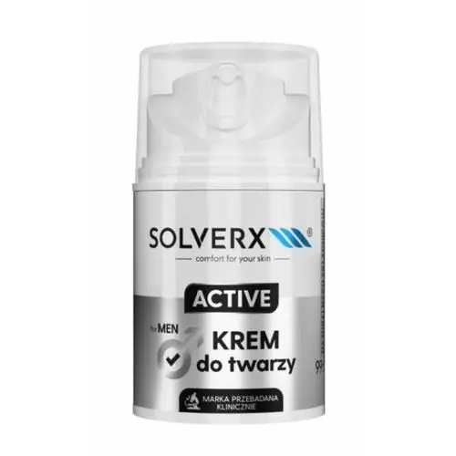 For men active face cream krem do twarzy dla mężczyzn o działaniu pobudzającym skórę Solverx