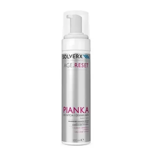 Solverx Pianka do mycia twarzy i demakijażu age reset 200 ml age reset