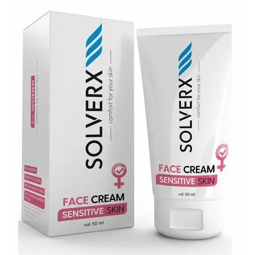 Sensitive skin face cream krem do twarzy dla skóry wrażliwej i naczynkowej Solverx