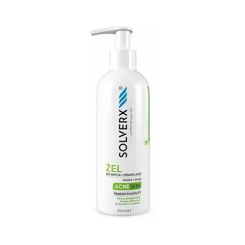 Solverx Żel do mycia twarzy acne skin 200 ml acne skin