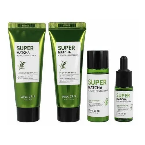 SOME BY MI - Super Matcha Pore Care Starter Kit - zestaw miniaturek z matchą, SBMSMCKIT