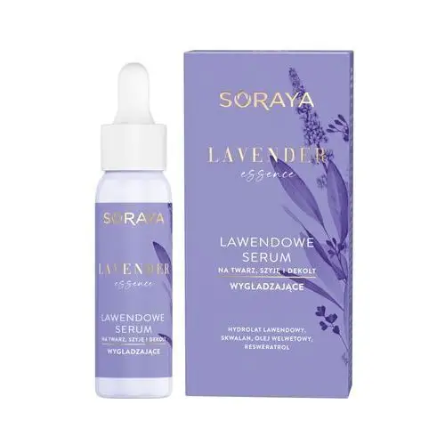 Soraya lavender essence, aksamitne serum wygładzające na twarz, szyję i dekolt feuchtigkeitsserum 30.0 ml