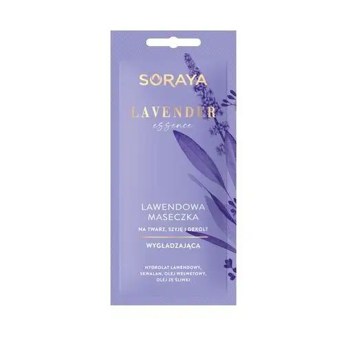 Lavender essence, odżywcza maseczka przeciwzmarszczkowa feuchtigkeitsmaske 8.0 ml Soraya