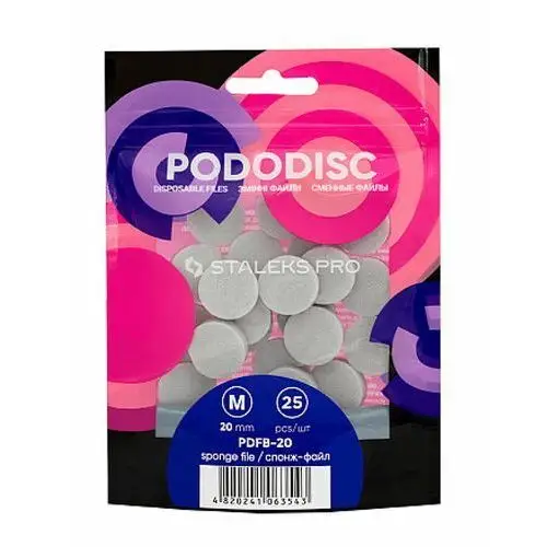 Pododisc disposable files nakładki wymienne na gąbce do pododysku (m) Staleks